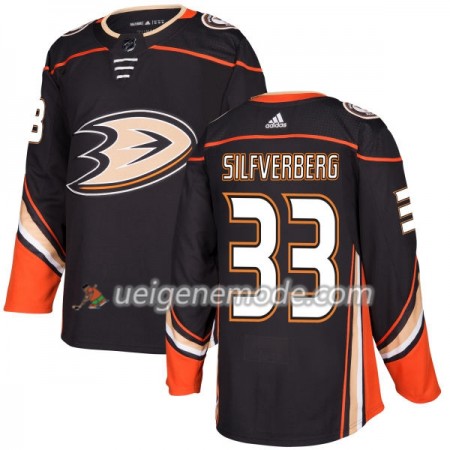 Herren Eishockey Anaheim Ducks Trikot Jakob Silfverberg 33 Adidas 2017-2018 Schwarz Authentic